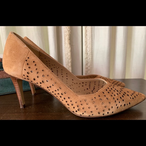 Diane Von Furstenberg Suede Stilettos 9.5 detail - Picture 3 of 7